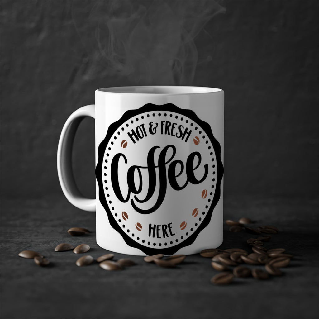 hot fresh coffee here 113#- coffee-Mug / Coffee Cup
