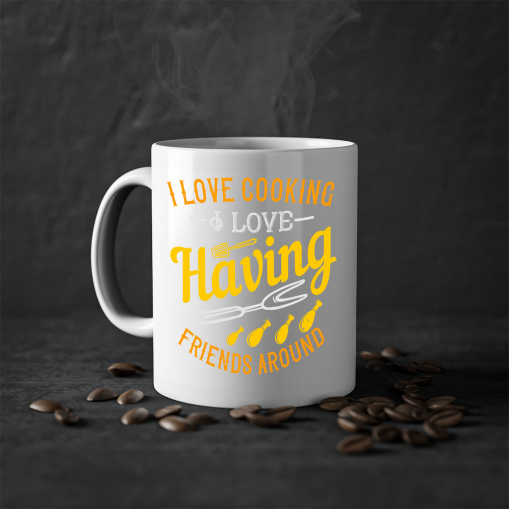 i love cooking i love having friends around 30#- cooking-Mug / Coffee Cup