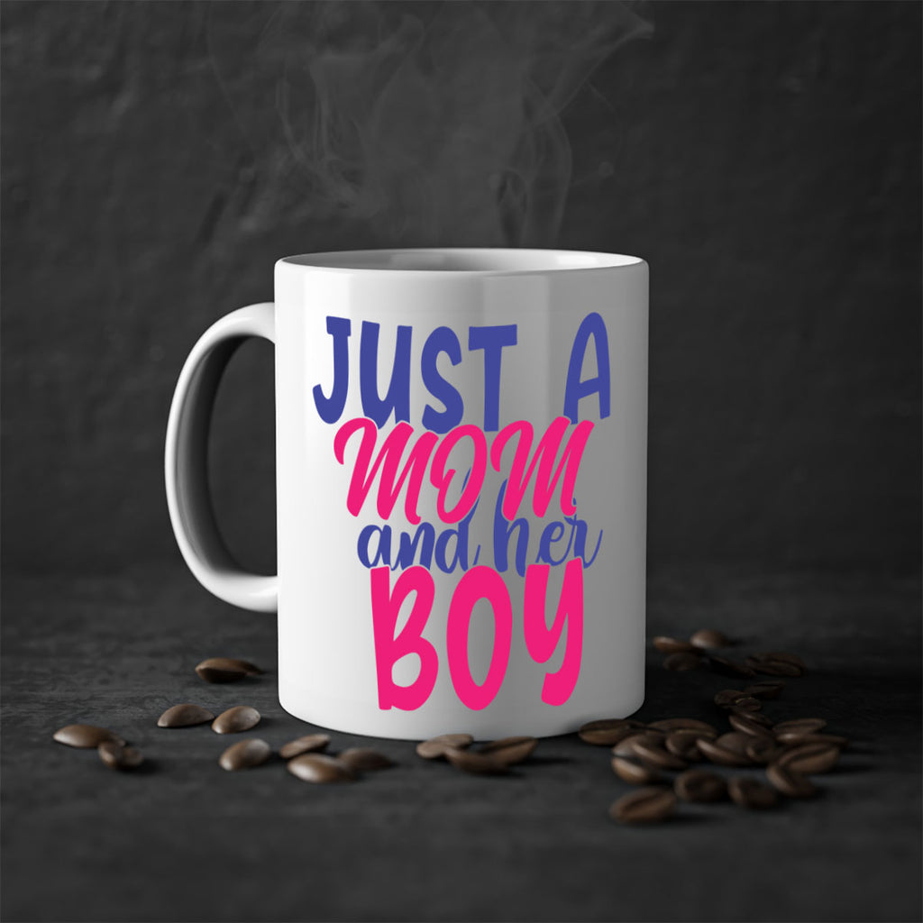 just a mom and her boy 392#- mom-Mug / Coffee Cup