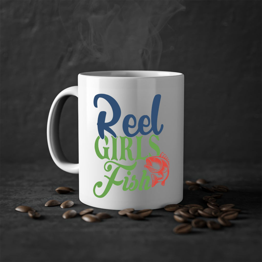 reel girls fish 199#- fishing-Mug / Coffee Cup