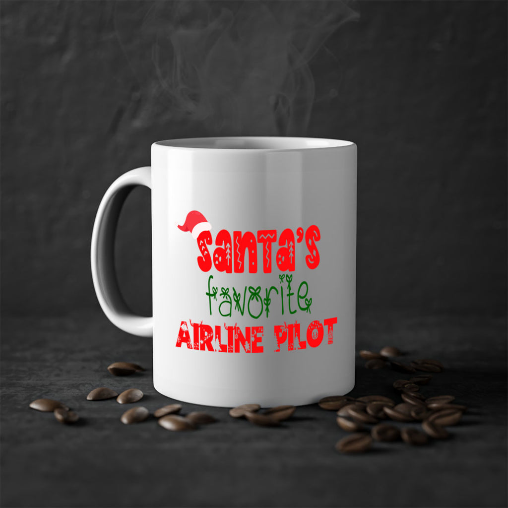 santas favorite airline pilot style 635#- christmas-Mug / Coffee Cup