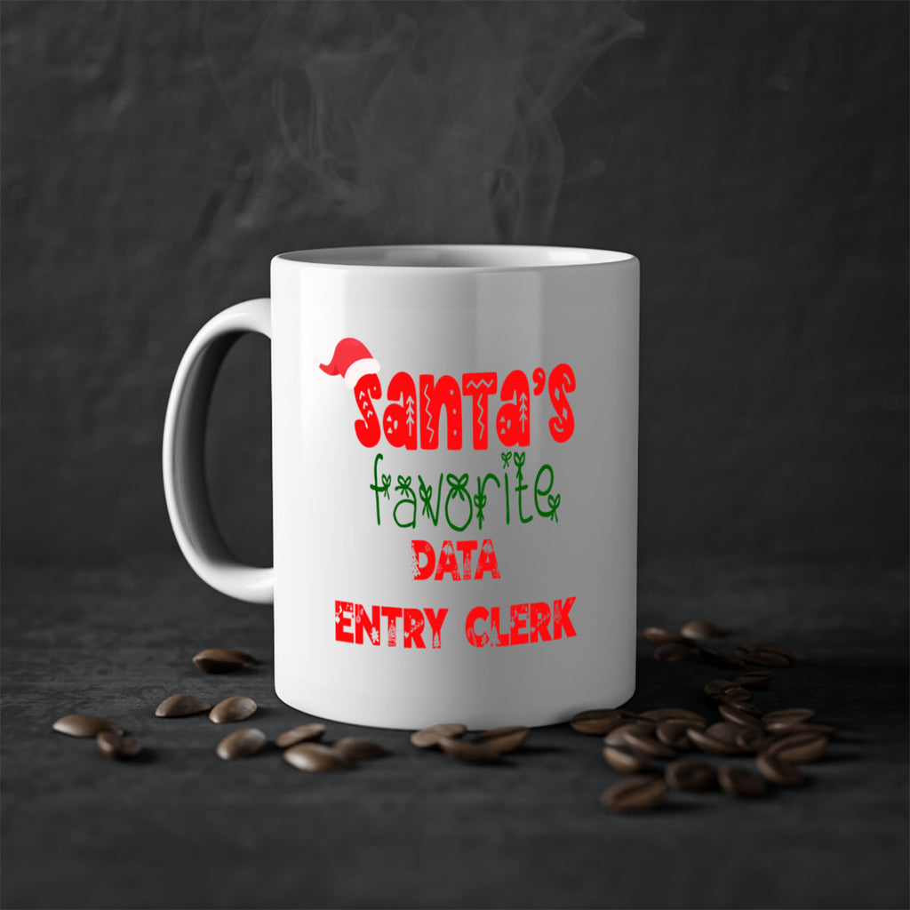 santas favorite data entry clerk style 765#- christmas-Mug / Coffee Cup