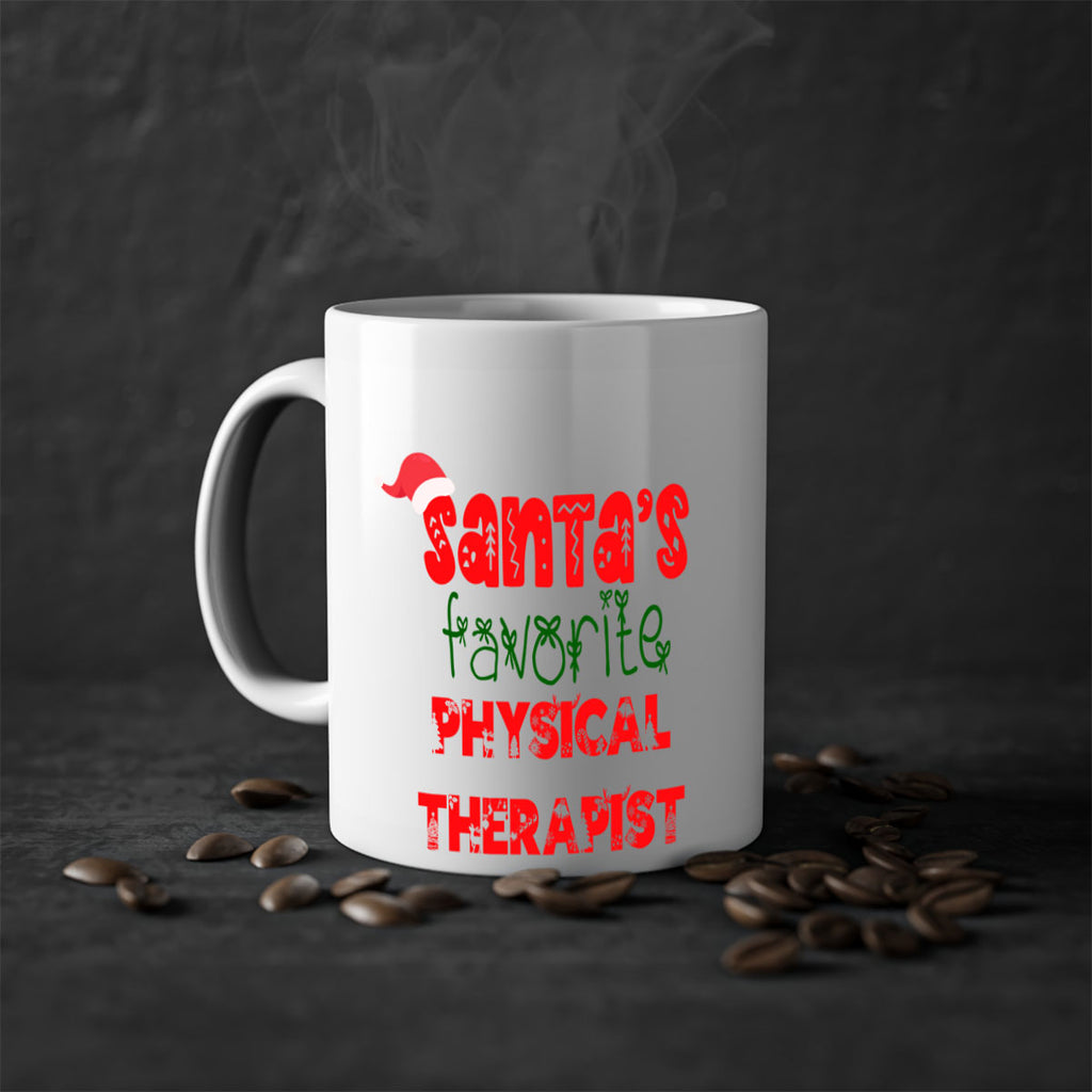 santas favorite physical therapist style 1015#- christmas-Mug / Coffee Cup