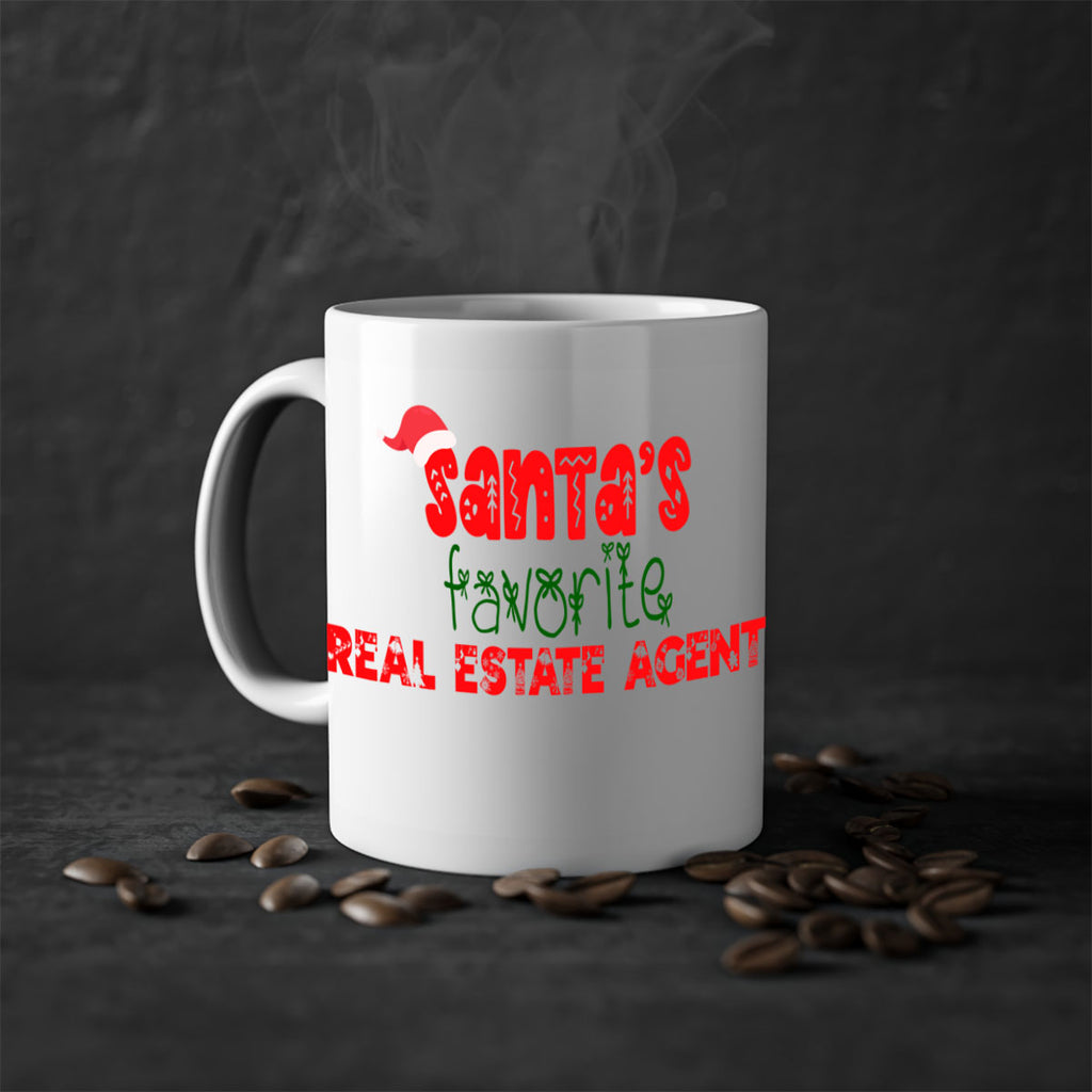santas favorite real estate agent style 1055#- christmas-Mug / Coffee Cup