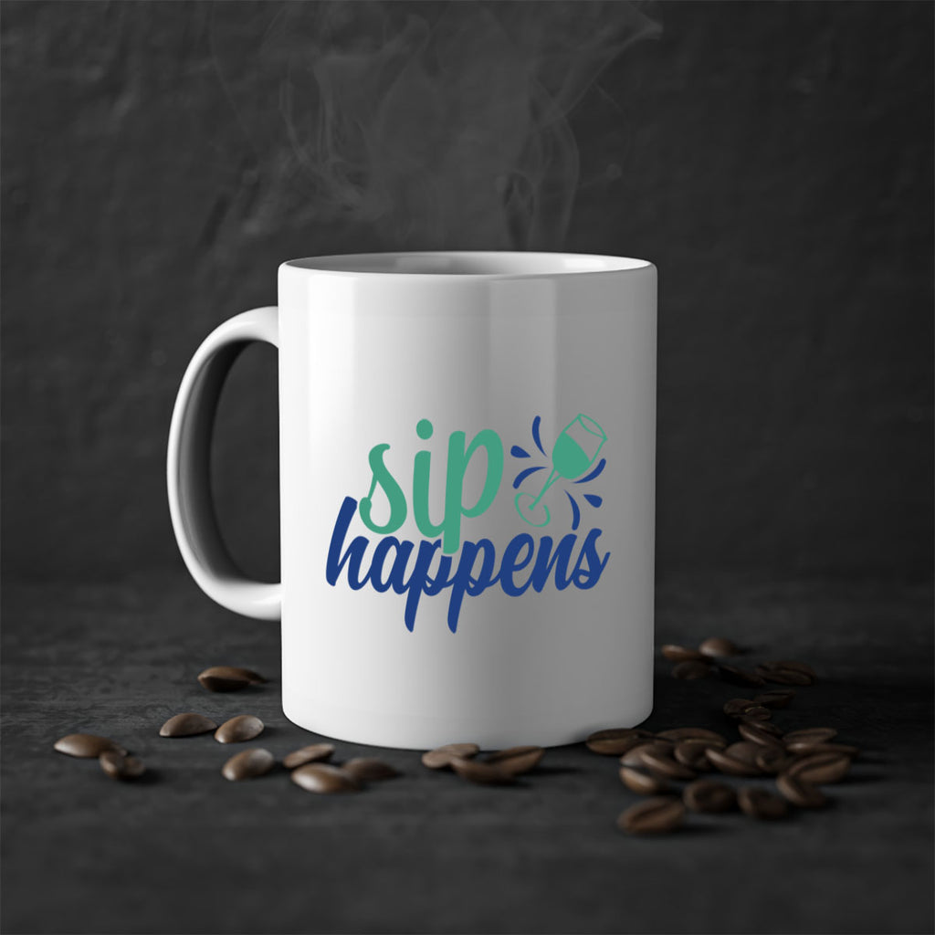sip happens 165#- wine-Mug / Coffee Cup