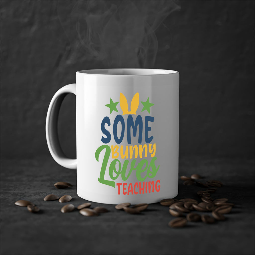 some bunny loves teaching Style 150#- teacher-Mug / Coffee Cup