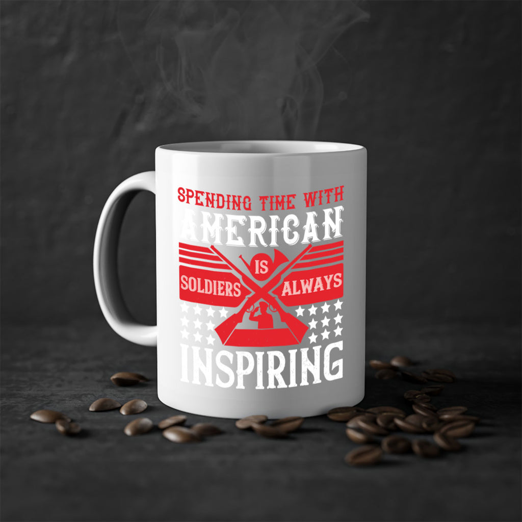 spending time with america’s soldiers is always inspiring 30#- veterns day-Mug / Coffee Cup