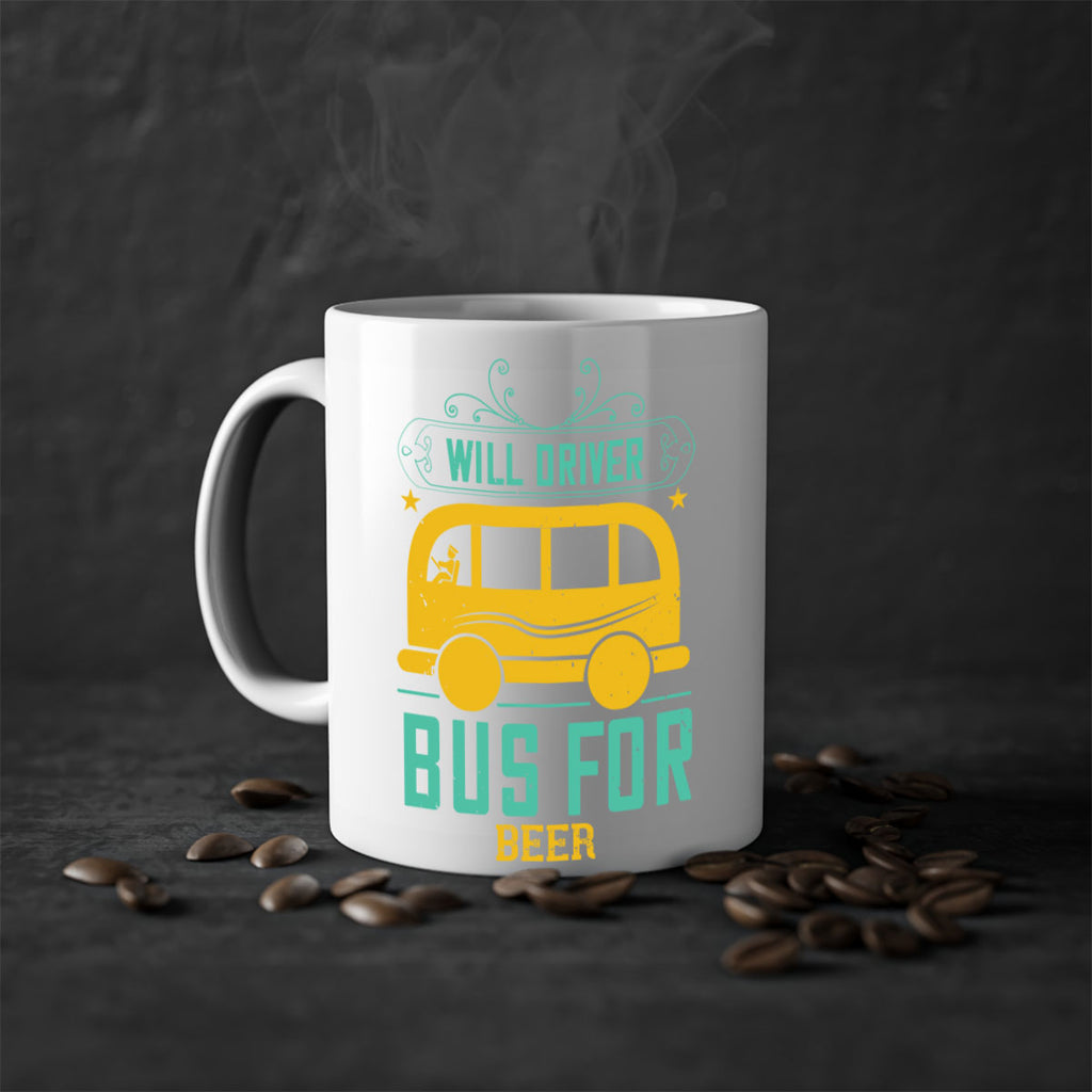 will driver bus for beer Style 6#- bus driver-Mug / Coffee Cup