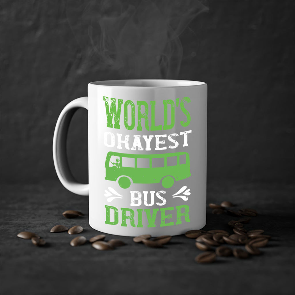 world’s okayest bus driver Style 3#- bus driver-Mug / Coffee Cup