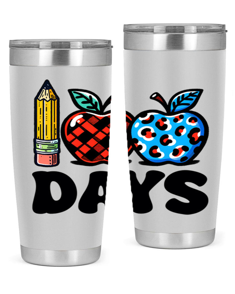 100th day of school Apple 38#- 100 days of school- Tumbler