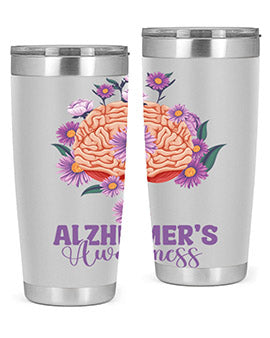 AlzheimerS Awareness Brain 12#- alzheimers- Tumbler
