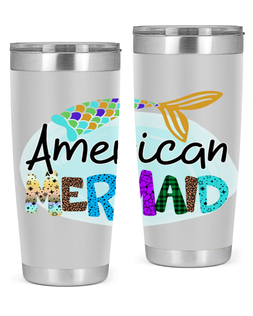American Mermaid 14#- mermaid- Tumbler