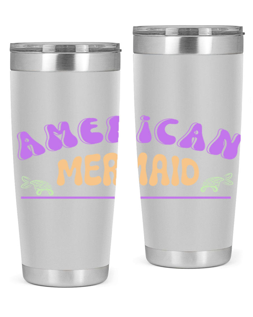 American Mermaid 16#- mermaid- Tumbler