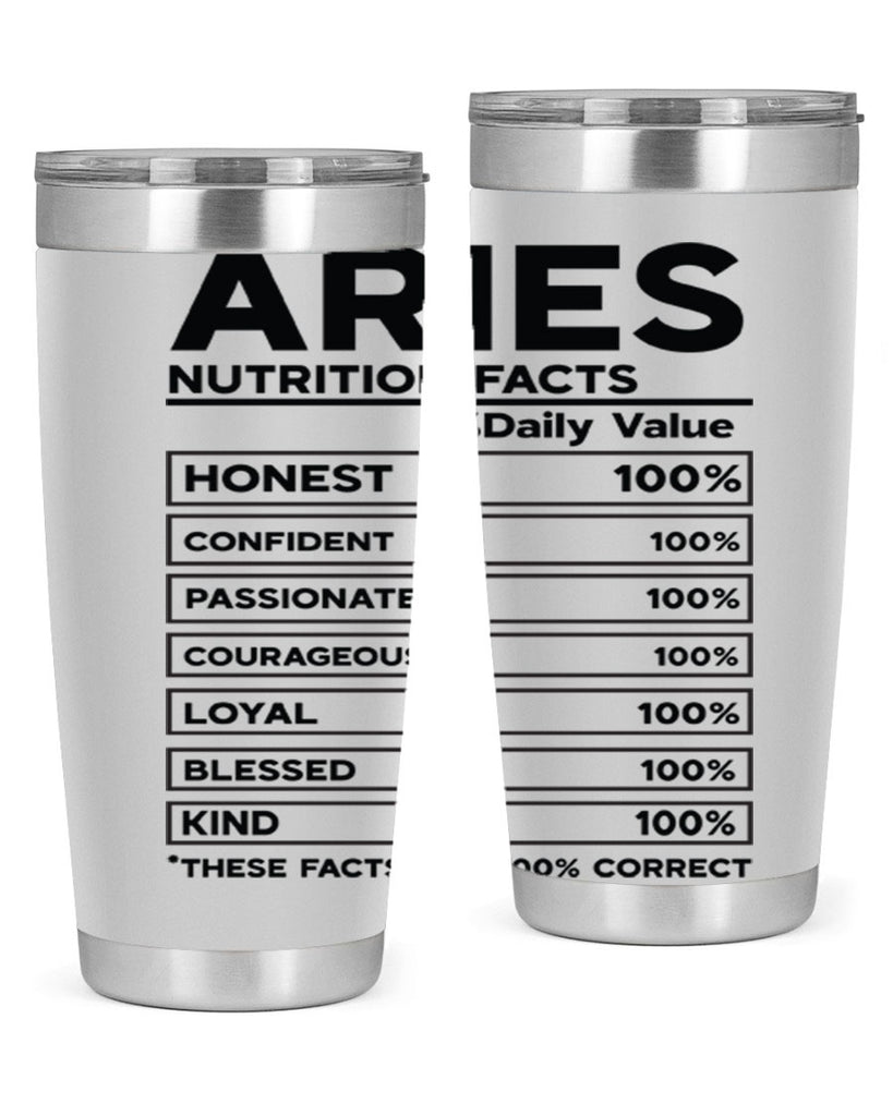Aries Nutrition Facts 97#- zodiac- Tumbler