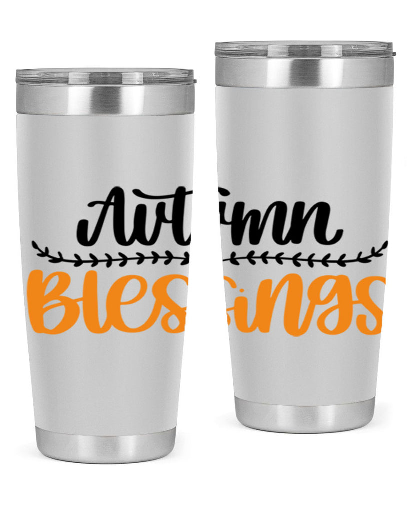 Autumn Blessings 473#- fall- Tumbler