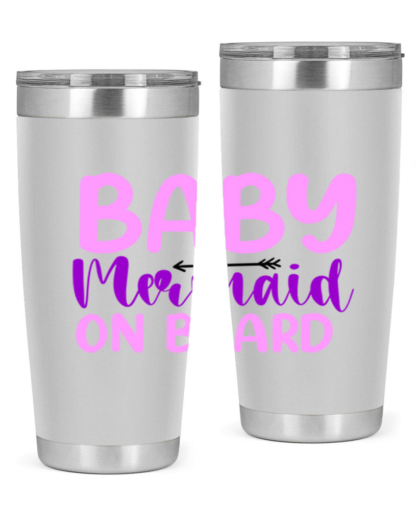 Baby Mermaid On Board 23#- mermaid- Tumbler