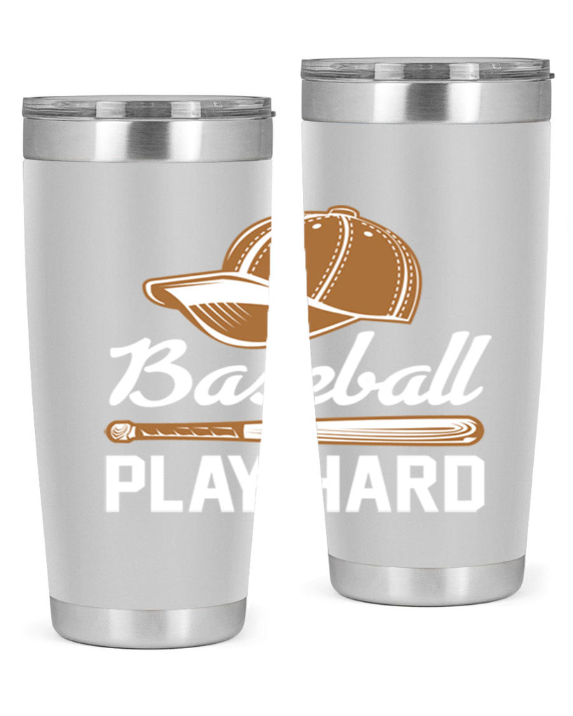 Baseball play 1444#- baseball- Tumbler