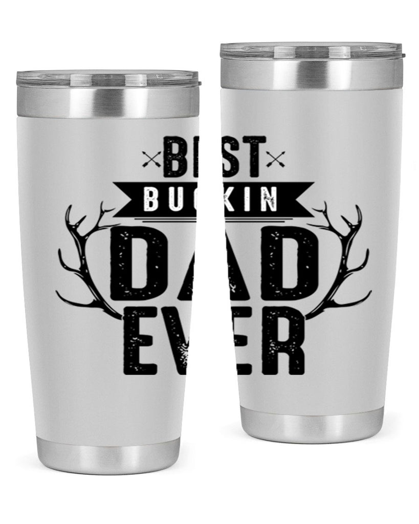 Best Buckin Dad ever 48#- dad- Tumbler