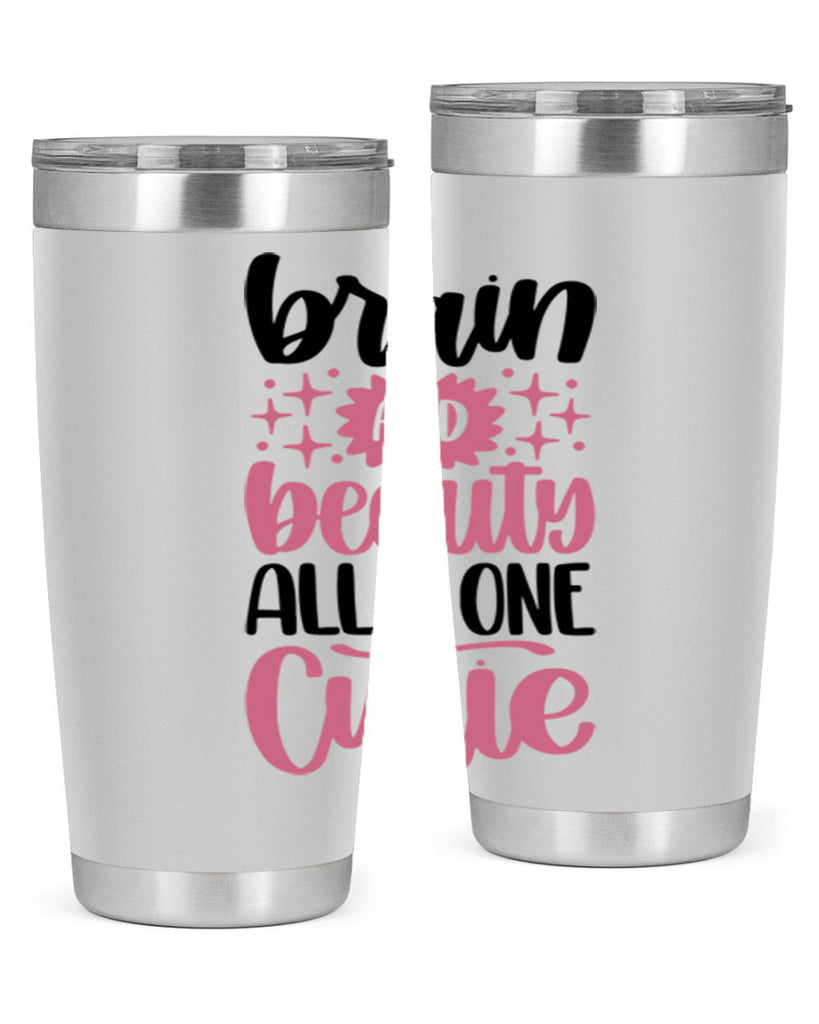 Brain And Beauty All In One Style 126#- make up- Tumbler