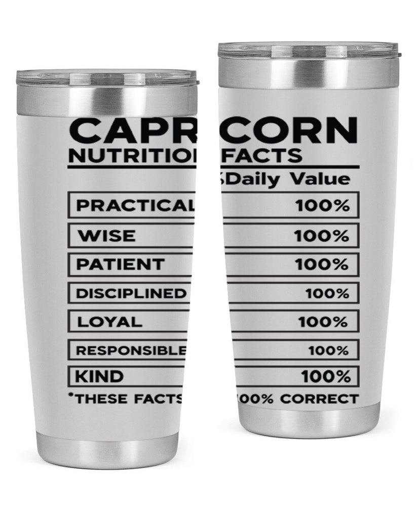Capricorn Nutrition Facts 185#- zodiac- Tumbler