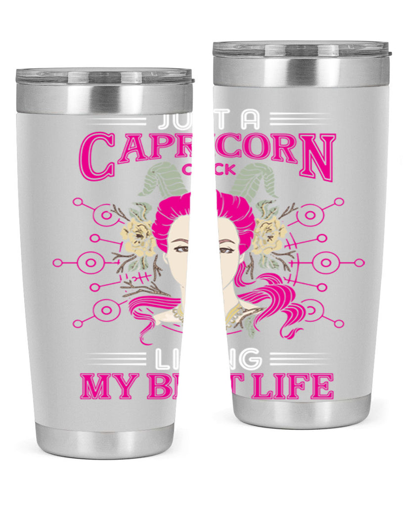 Capricorn chick 193#- zodiac- Tumbler