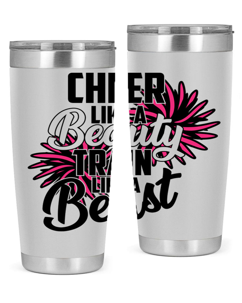 Cheer like a Beauty Train like a Beast 1388#- cheer- Tumbler