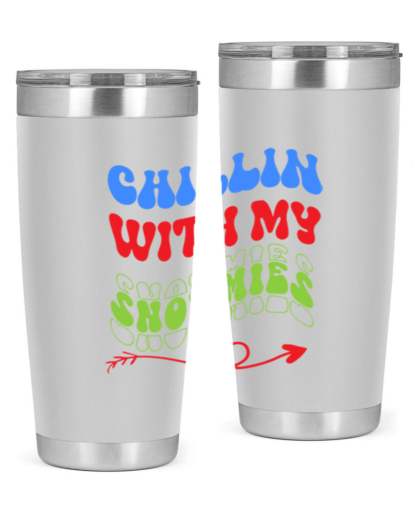 Chillin with my snowmies 42#- winter- Tumbler
