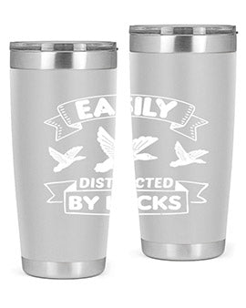 Easily Distracted By Ducks Style 48#- duck- Tumbler