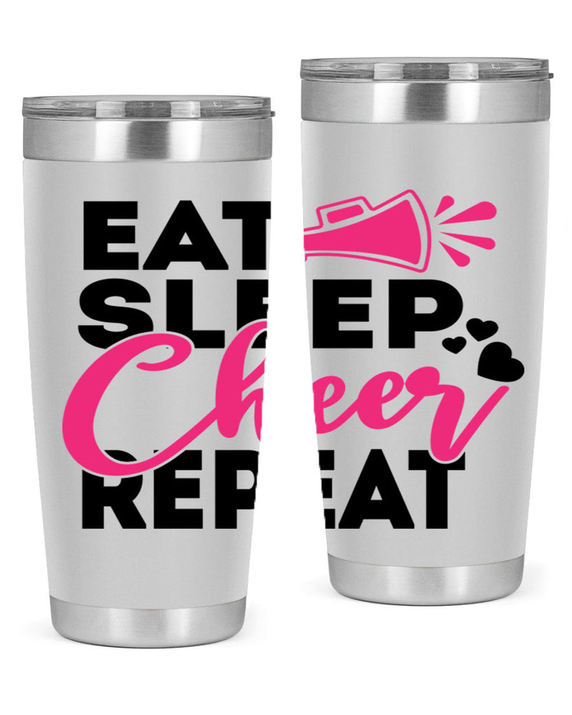 Eat Sleep Cheer Repeate 1315#- cheer- Tumbler