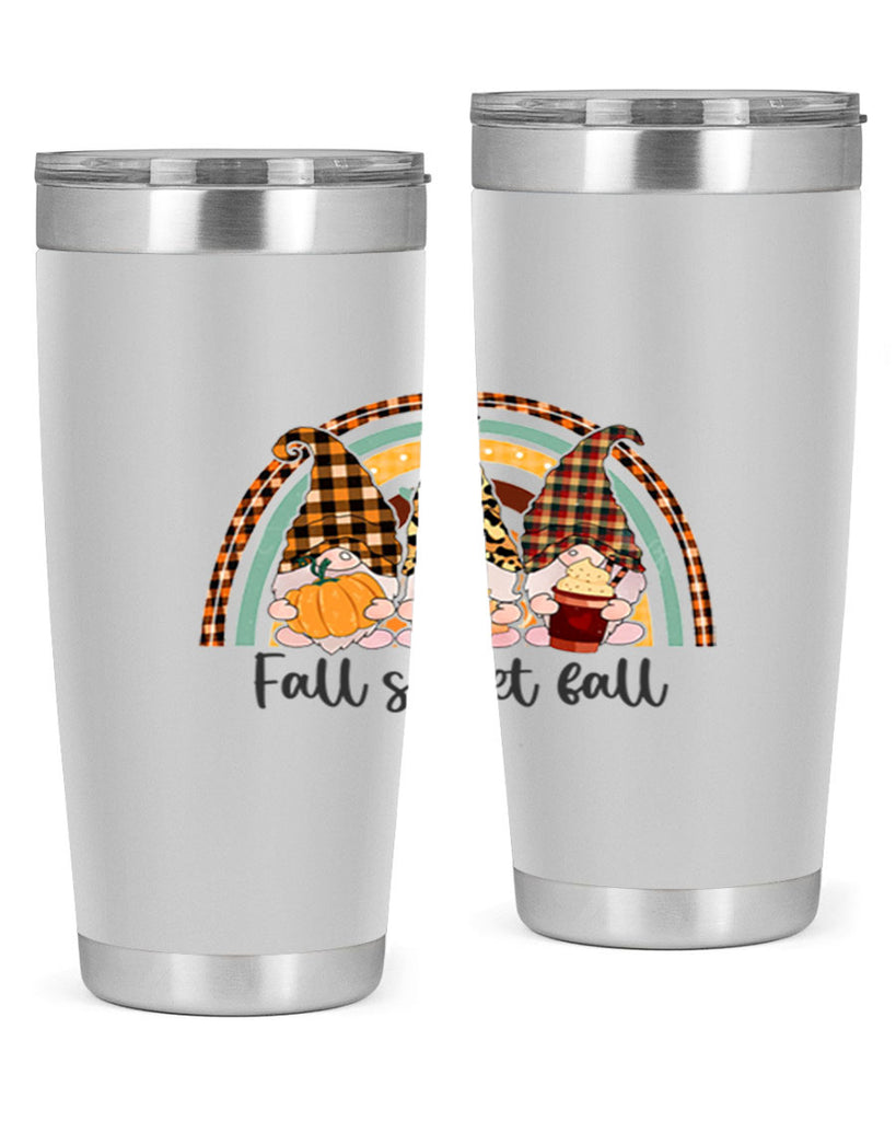 FallSweetFallGnomeRainbow 162#- fall- Tumbler