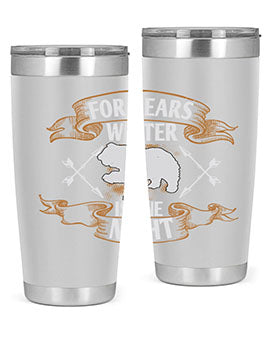 For bears, winter is one night 53#- Bears- Tumbler