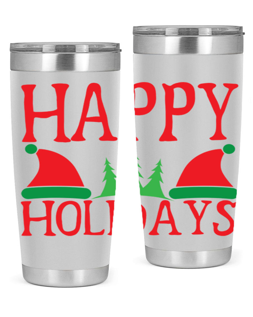 Happy Holidays 136#- winter- Tumbler