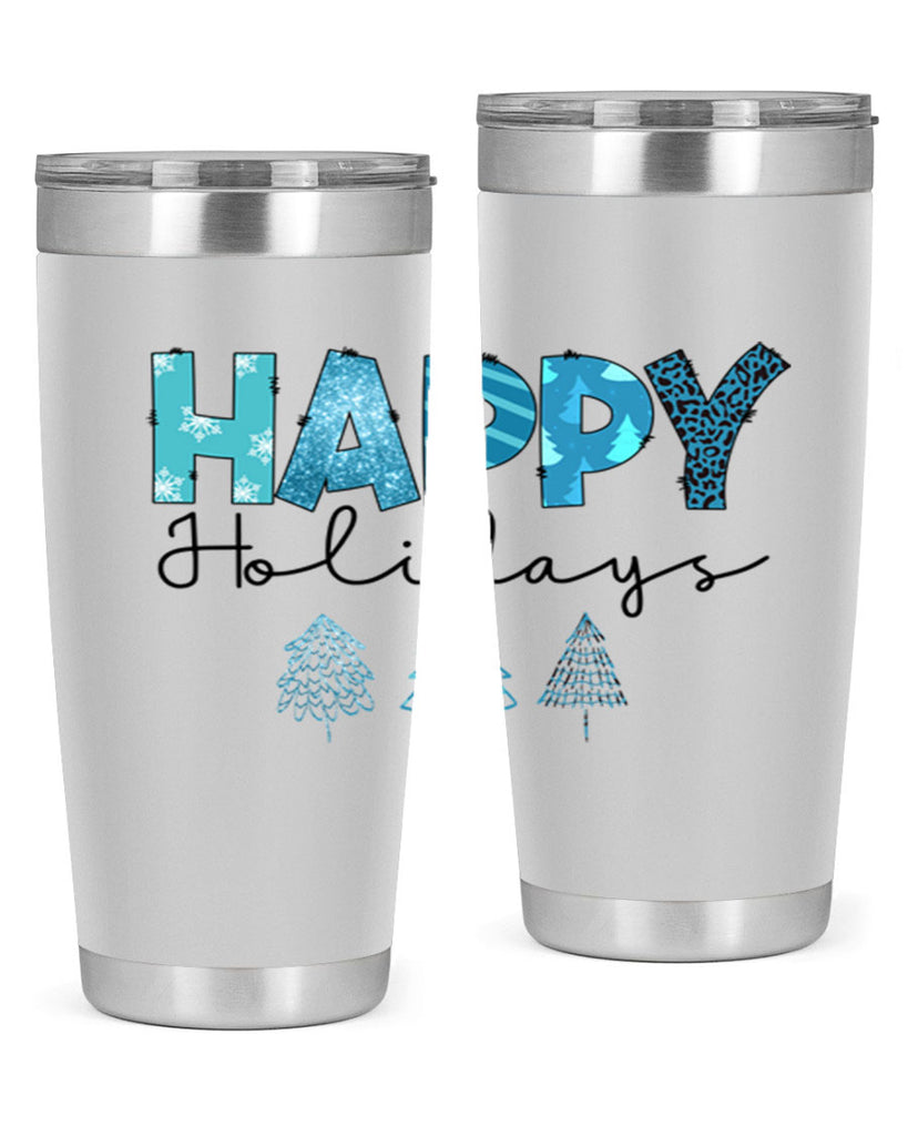 Happy Holidays 140#- winter- Tumbler