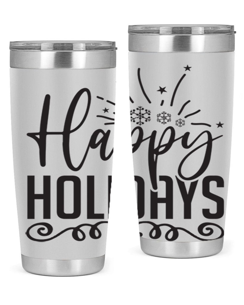 Happy holidays 137#- winter- Tumbler