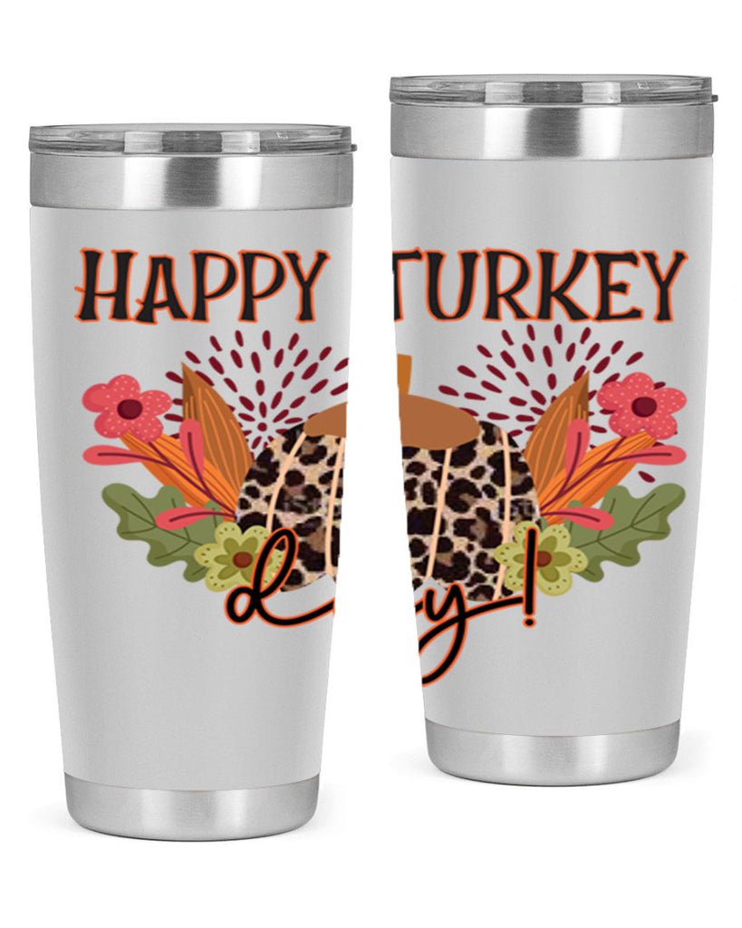 Happy turkey day 253#- fall- Tumbler