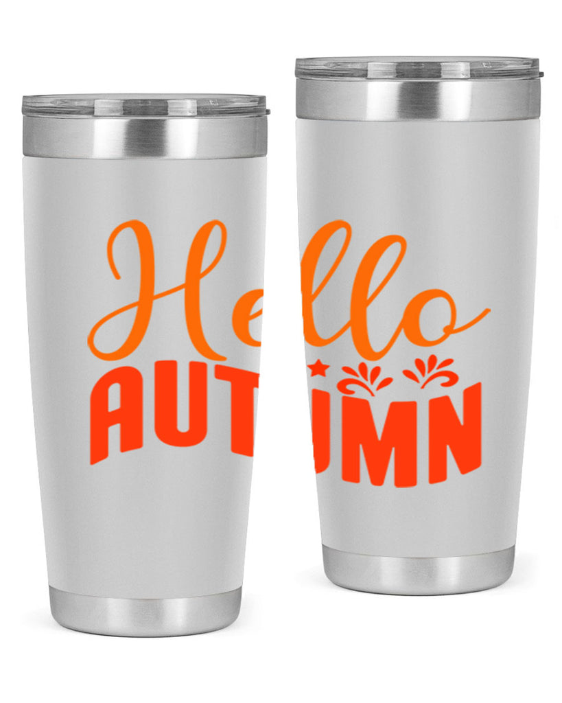 Hello Autumn Design 268#- fall- Tumbler