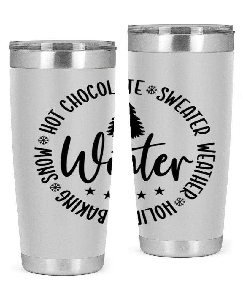 Hot Chocolate Sweater Weather Holiday Baking Snows196#- winter- Tumbler