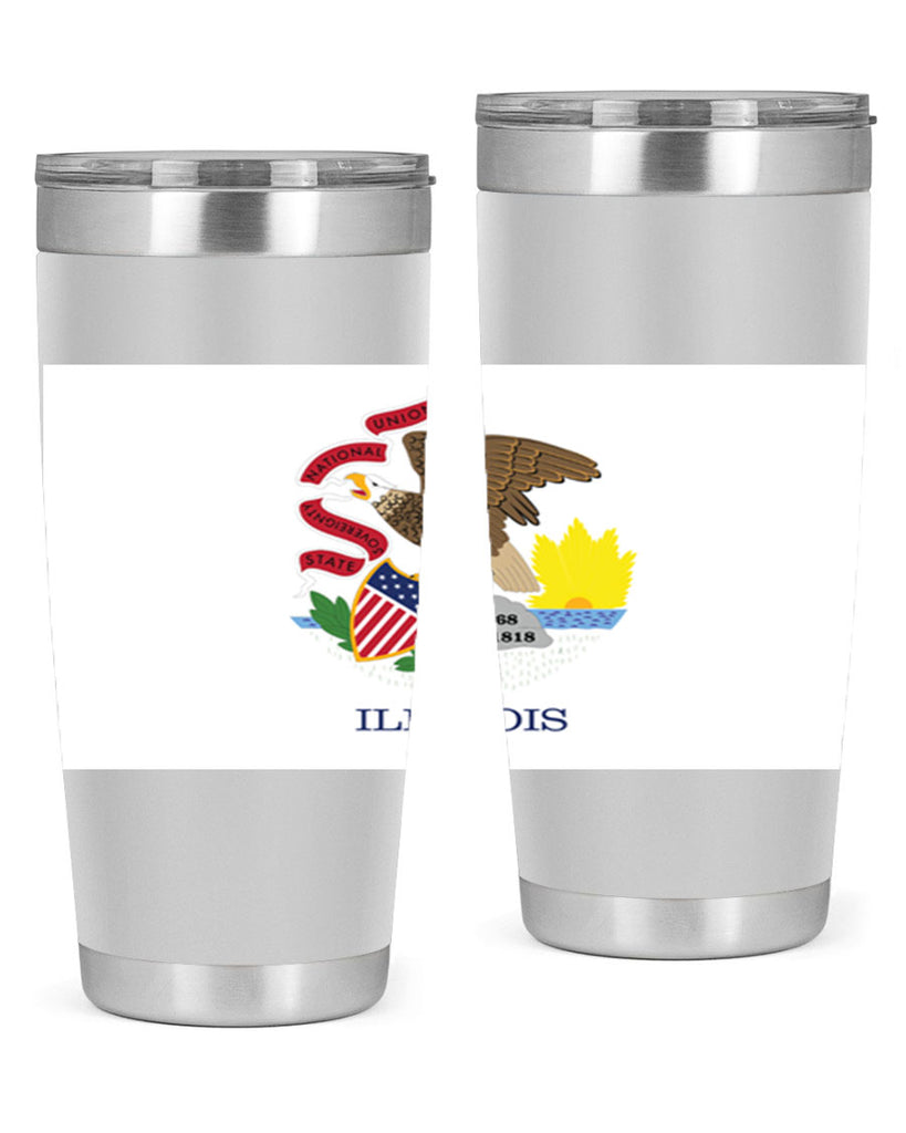 Illinois 39#- Us Flags- Tumbler