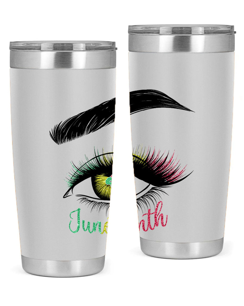 Juneteenth 1865 GirlS Eye 3#- Juneteenth- tumbler
