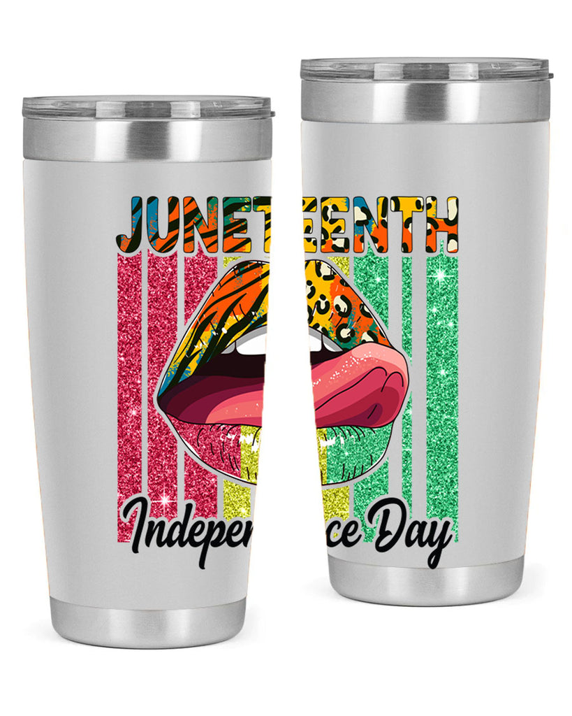 Juneteenth Independence Day Sexy Lip Png 11#- Juneteenth- tumbler