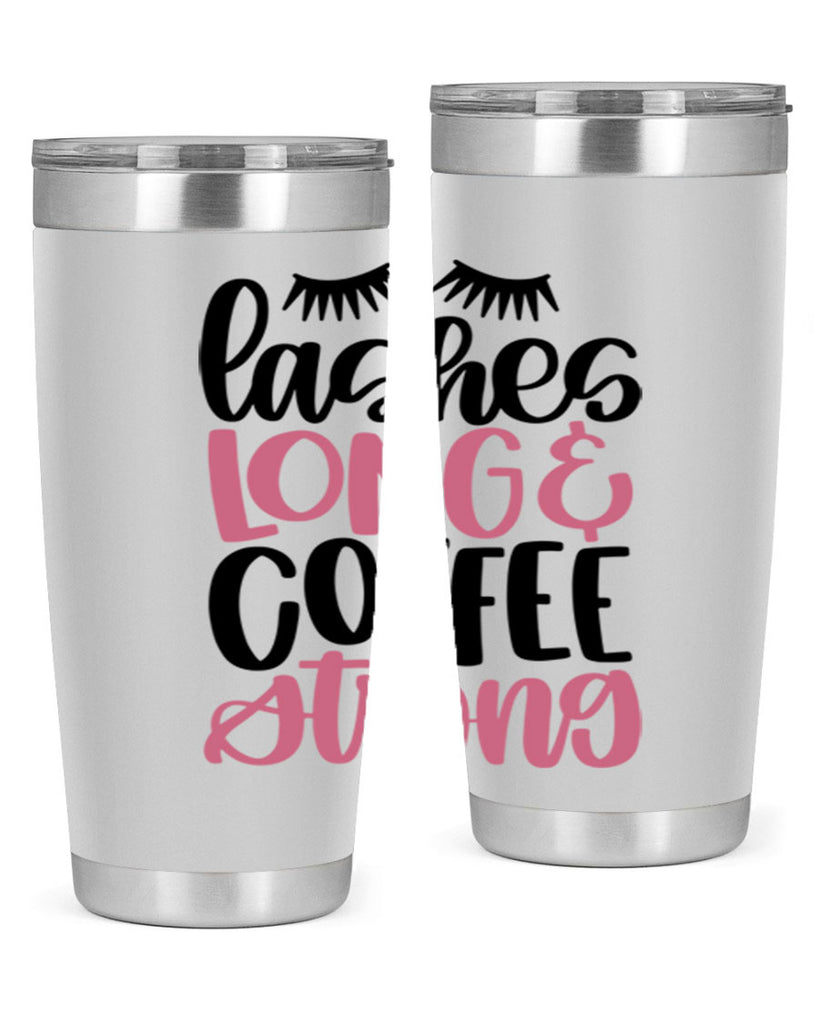 Lashes Long Coffee Strong Style 67#- make up- Tumbler