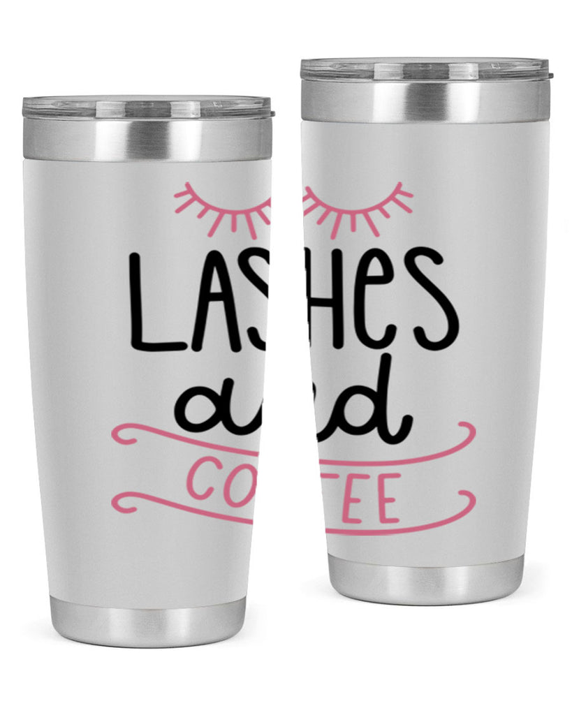 Lashes and Coffee Style 68#- make up- Tumbler