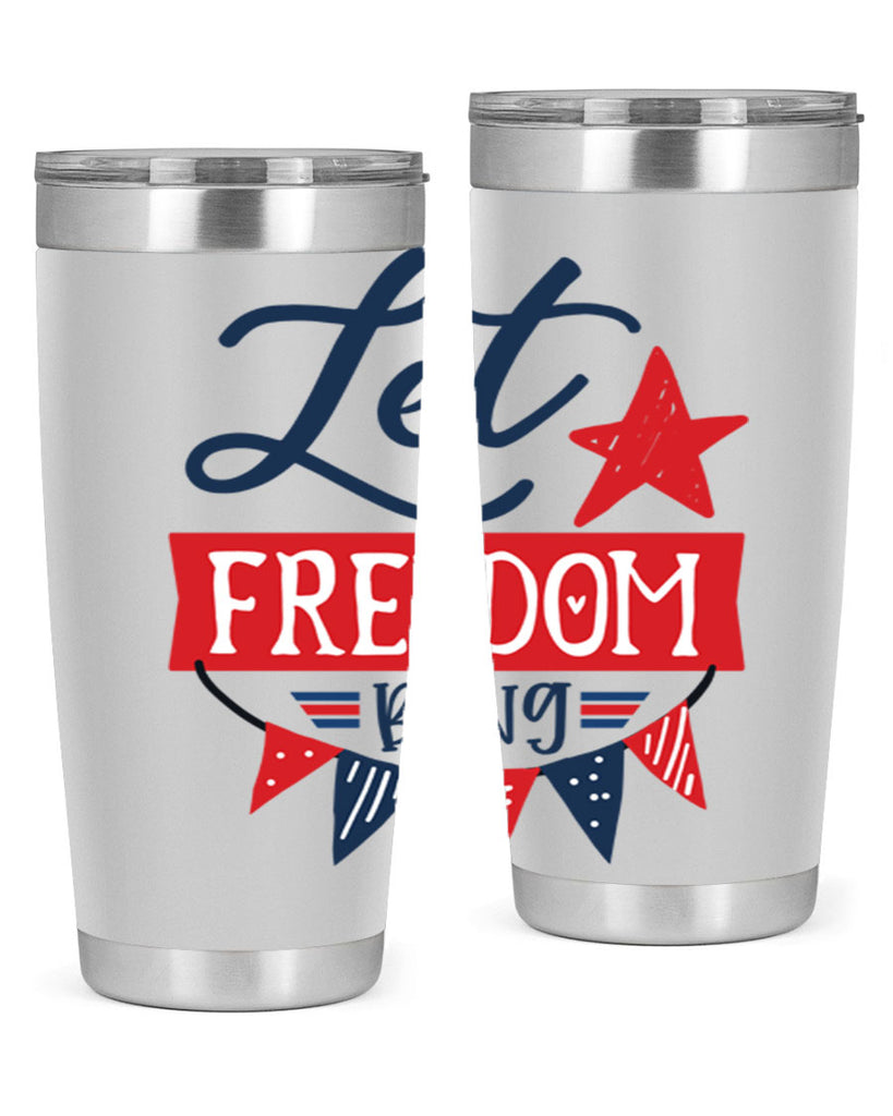 Let freedom bling Style 78#- Fourt Of July- Tumbler