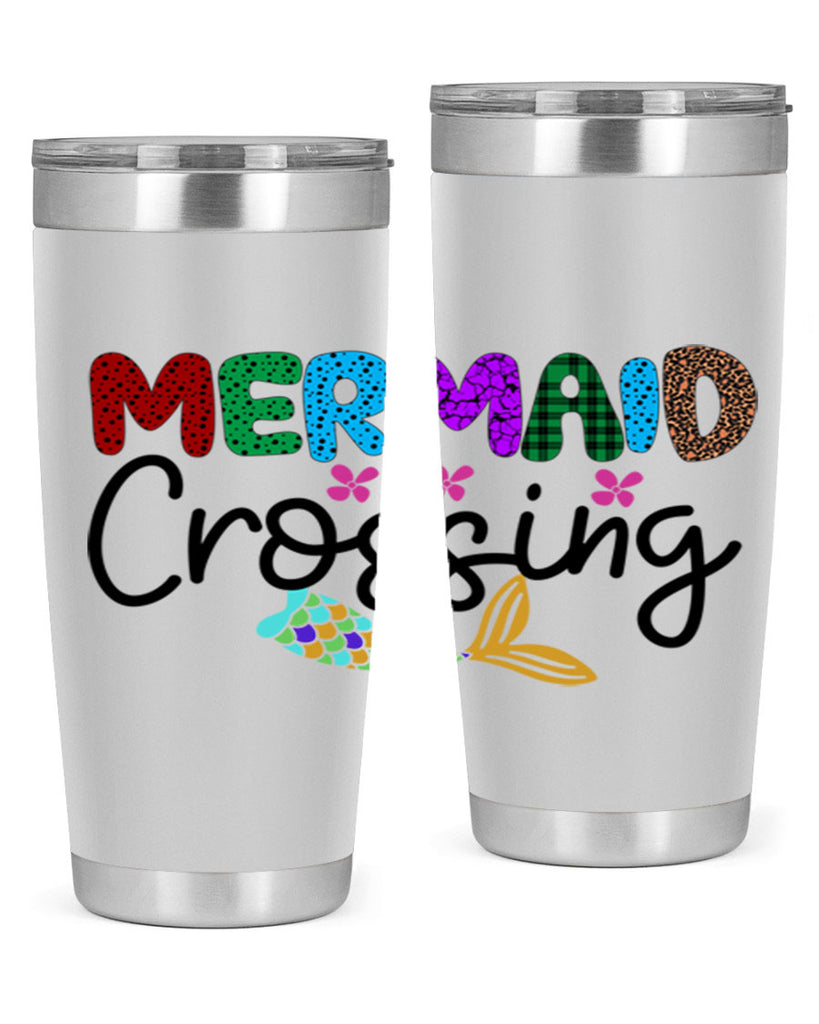 Mermaid Crossing 399#- mermaid- Tumbler