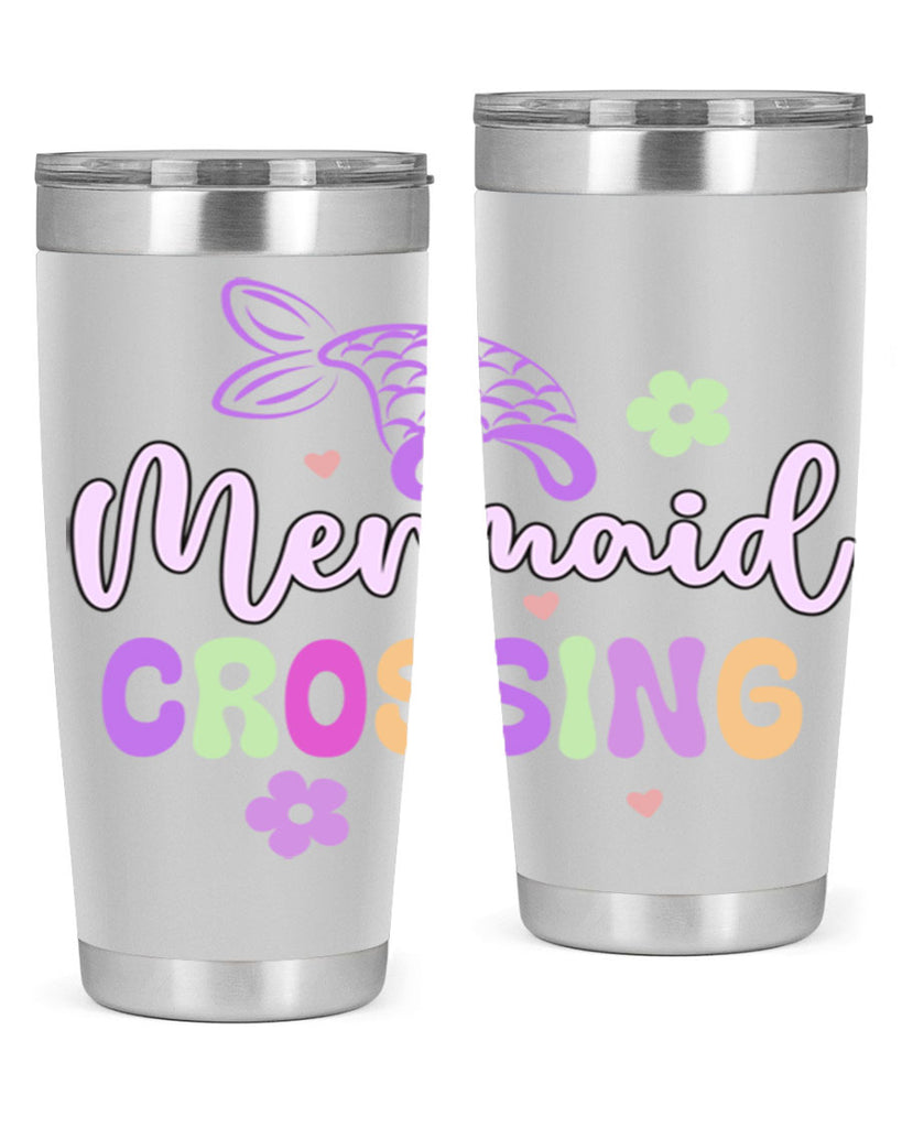 Mermaid Crossing 401#- mermaid- Tumbler