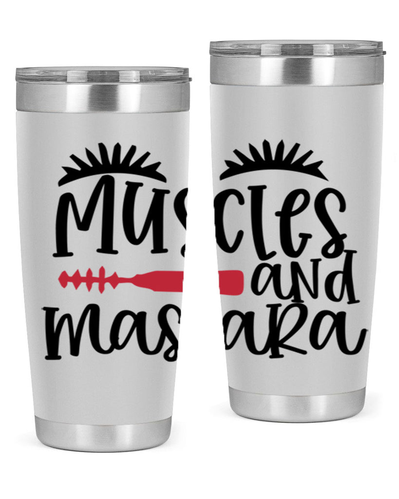 Muscles and mascara design Style 221#- make up- Tumbler