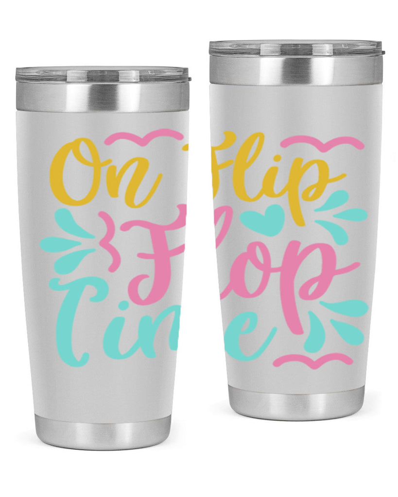 ON FLIP FLOP TIME Style 58#- summer- Tumbler