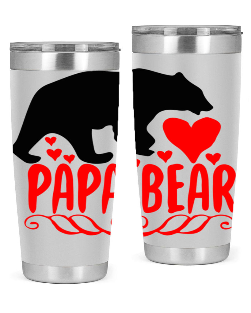 Papa bear 22#- grandpa - papa- Tumbler