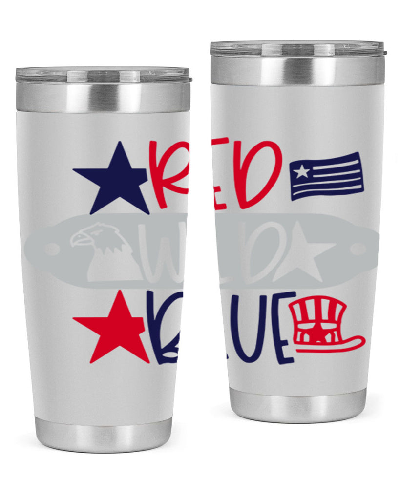 Red Wild Blue Style 171#- Fourt Of July- Tumbler