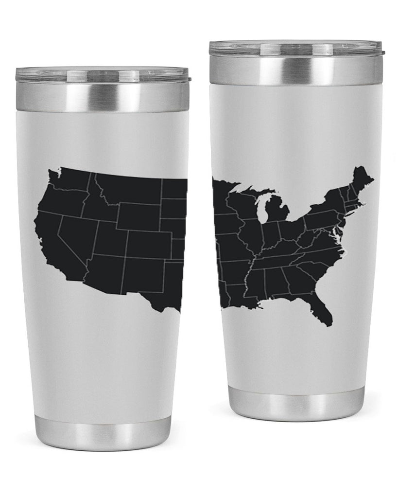 Separate Color Map Style 71#- Fourt Of July- Tumbler